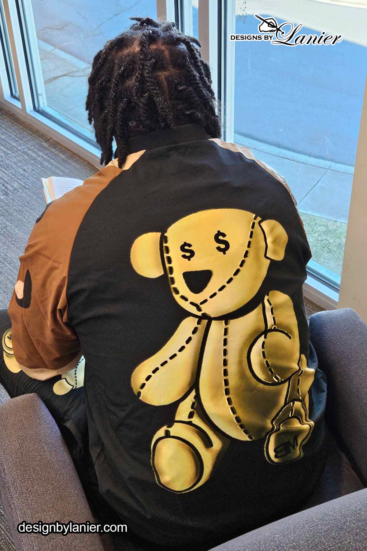 BIG BM BEAR gold Men's Bomber Jacket