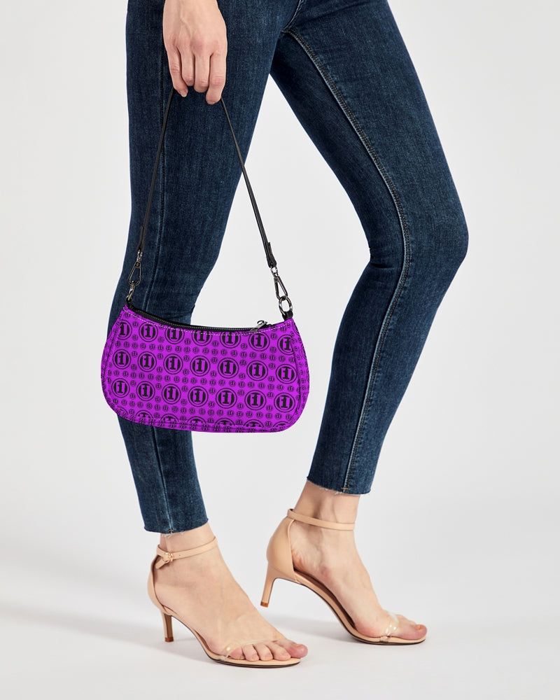 Blk Purp ONEUNIT Petite Canvas Pouch