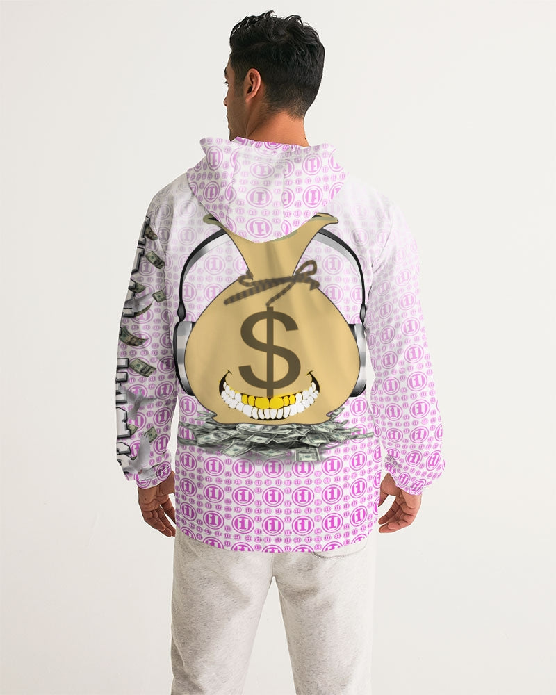 PINKWHT ONEUNIT SALMON Men's Windbreaker