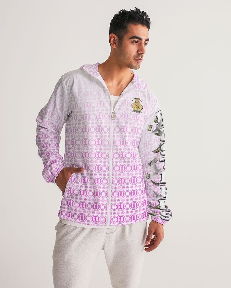 PINKWHT ONEUNIT SALMON Men's Windbreaker