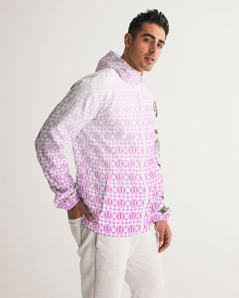 PINKWHT ONEUNIT SALMON Men's Windbreaker