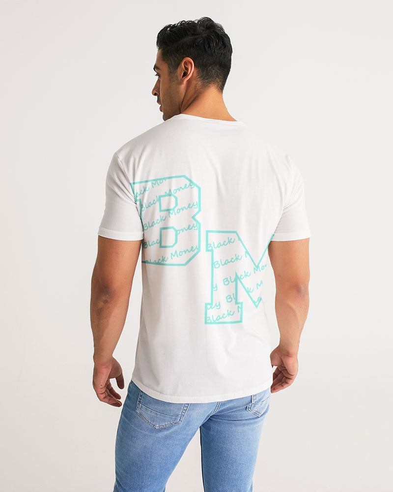 White and Tiff Blu Men's All-Over Print Tee