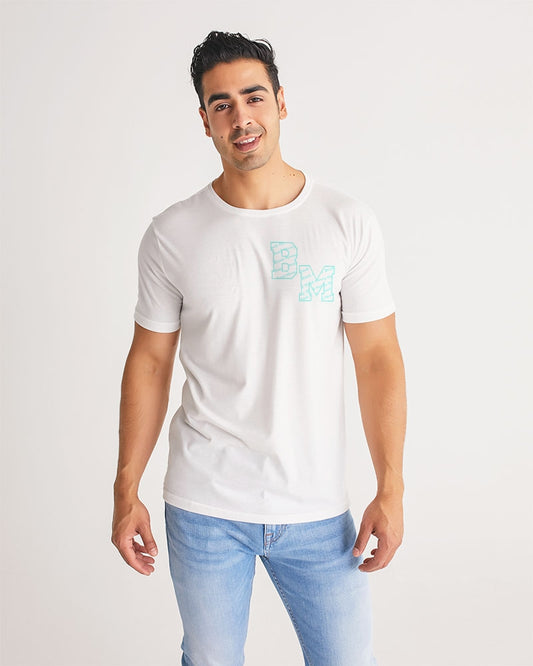 White and Tiff Blu Men's All-Over Print Tee