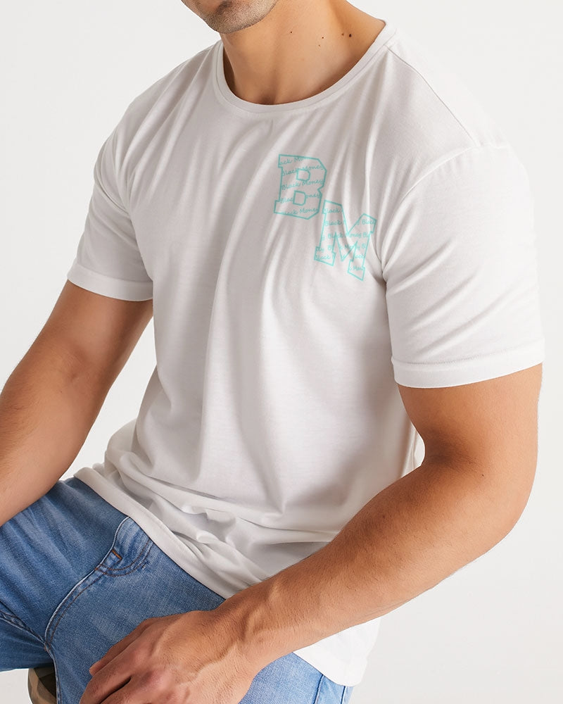 White and Tiff Blu Men's All-Over Print Tee