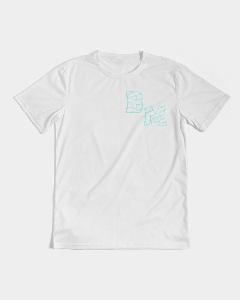 White and Tiff Blu Men's All-Over Print Tee