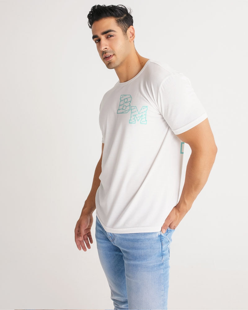 White and Tiff Blu Men's All-Over Print Tee