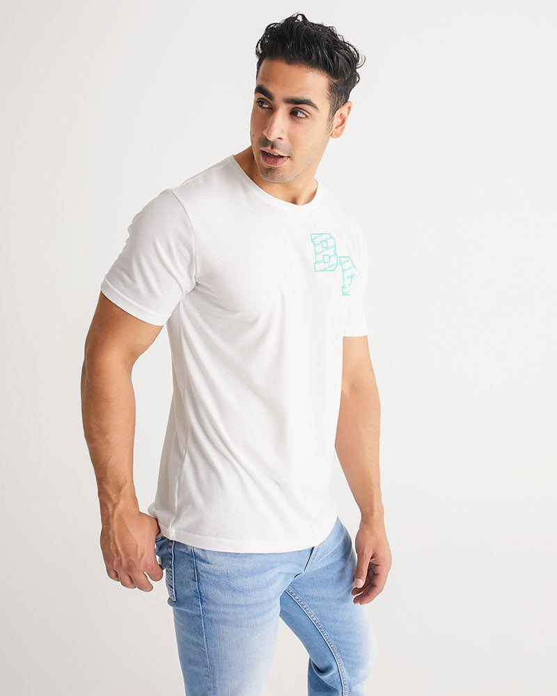 White and Tiff Blu Men's All-Over Print Tee