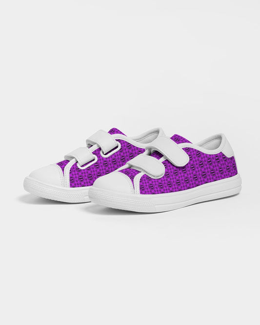 Blk Purp ONEUNIT Kids Velcro Sneaker