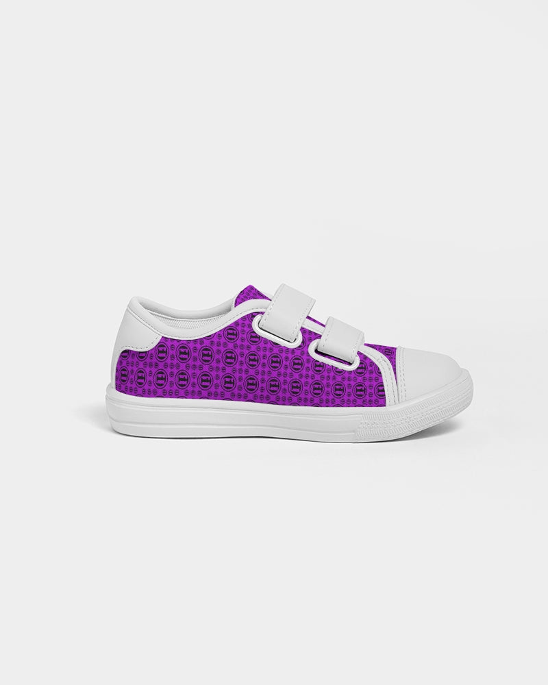 Blk Purp ONEUNIT Kids Velcro Sneaker