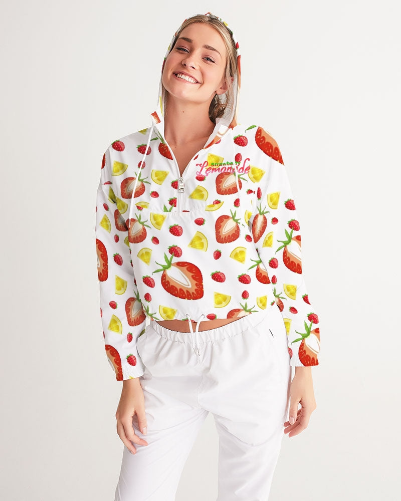 Strawberry Lemonade1 Women's Cropped Windbreaker