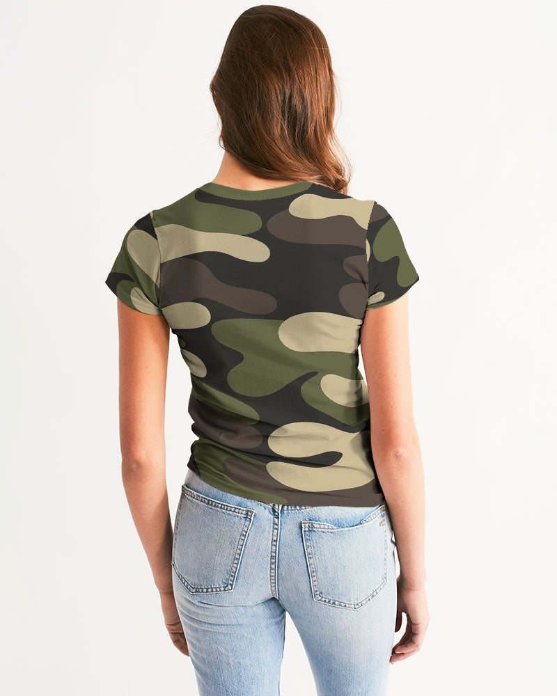 Green CAMO Women's Tee