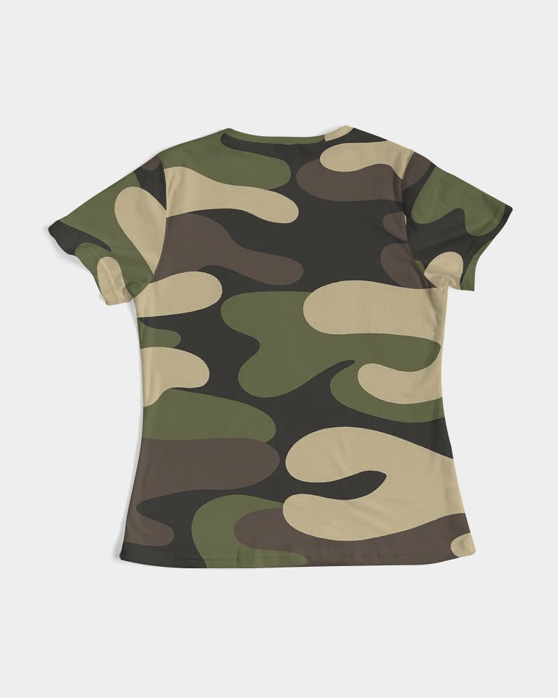 Green CAMO Women's Tee