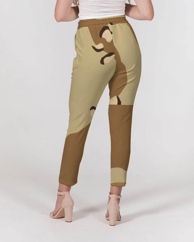 sand camo Women's Belted Tapered Pants