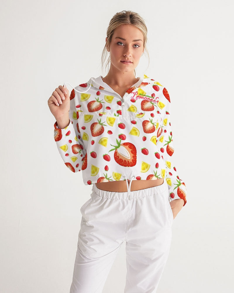 Strawberry Lemonade1 Women's Cropped Windbreaker