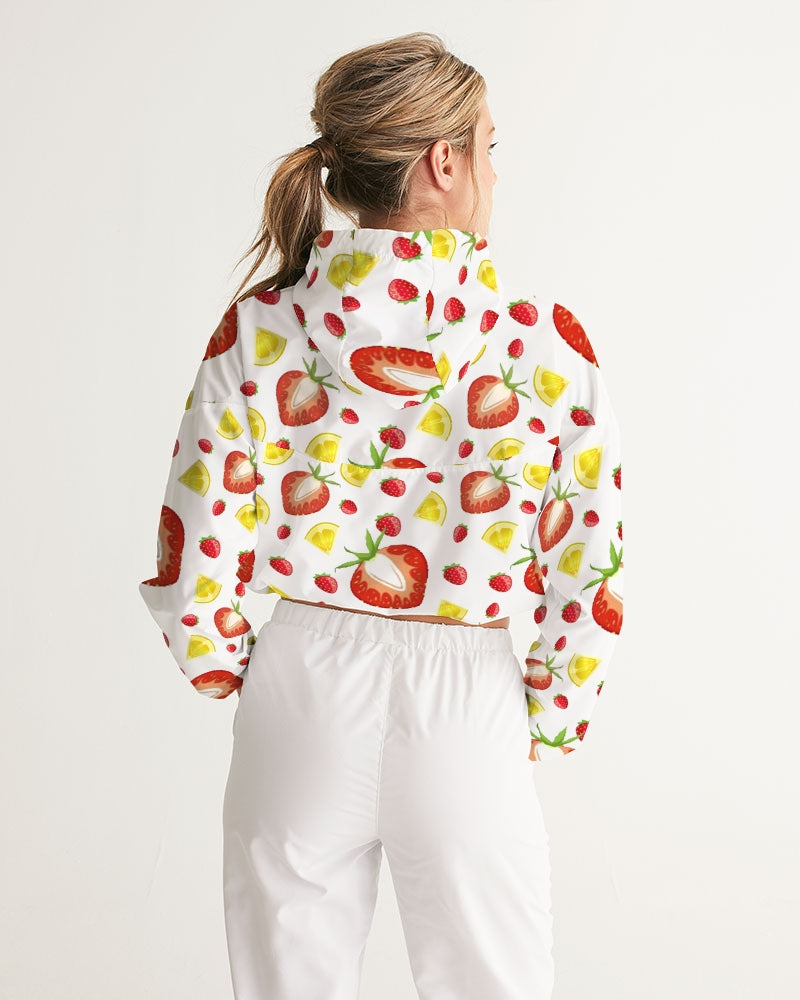 Strawberry Lemonade1 Women's Cropped Windbreaker