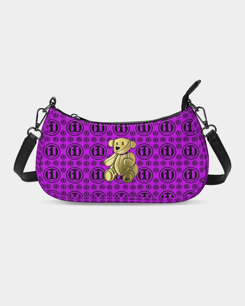 Blk Purp ONEUNIT Petite Canvas Pouch