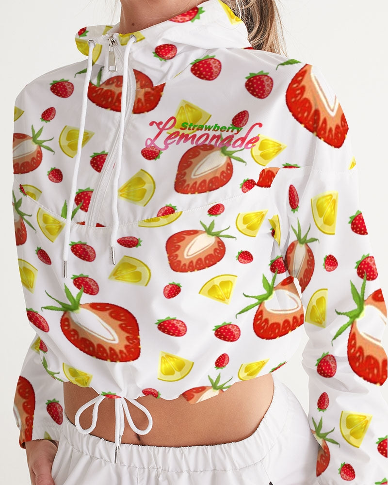 Strawberry Lemonade1 Women's Cropped Windbreaker