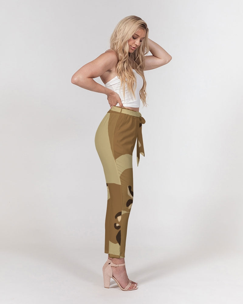 sand camo Women's Belted Tapered Pants