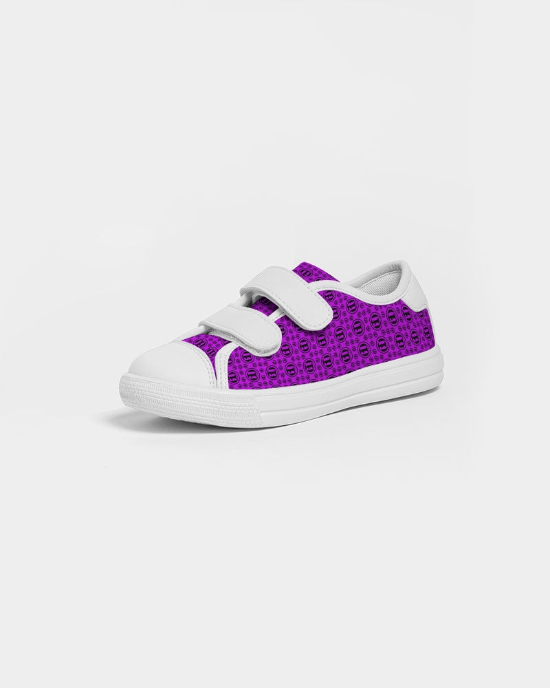 Blk Purp ONEUNIT Kids Velcro Sneaker