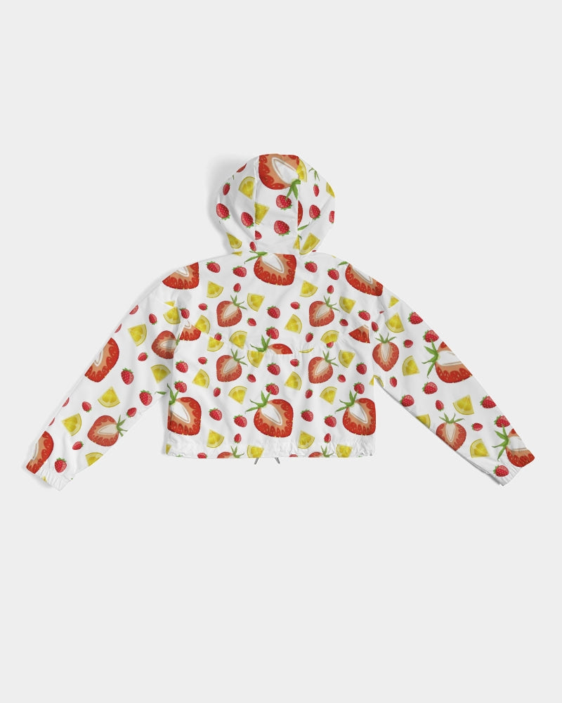 Strawberry Lemonade1 Women's Cropped Windbreaker