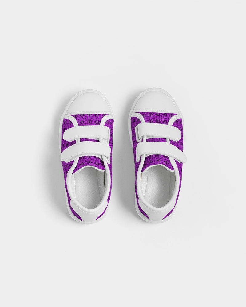 Blk Purp ONEUNIT Kids Velcro Sneaker