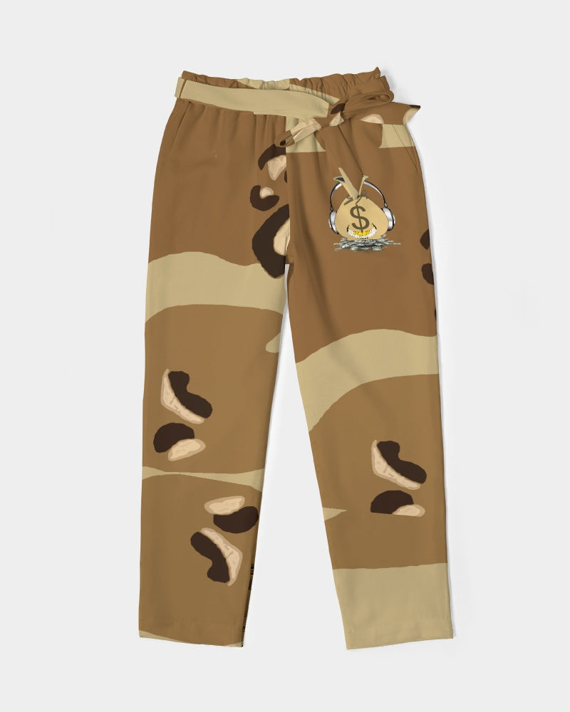 sand camo Women's Belted Tapered Pants