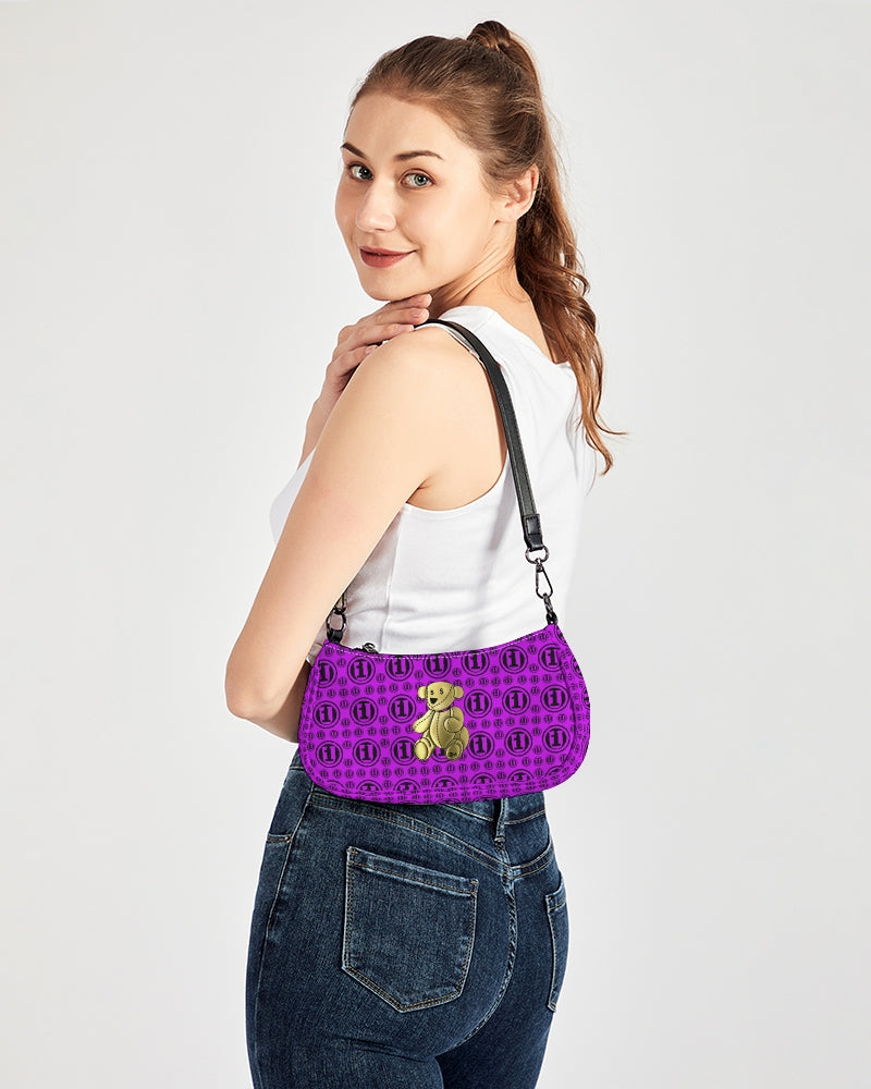 Blk Purp ONEUNIT Petite Canvas Pouch